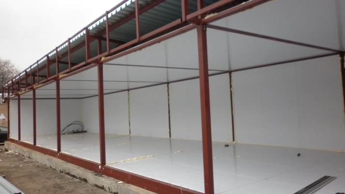 Prekybinio paviljono statyba